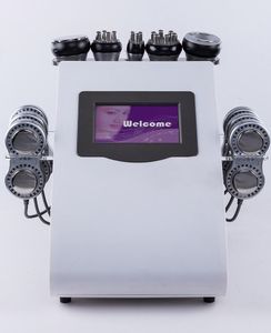 Máquina portátil de cavitação por ultrassom 6 em 1, produzida em fábrica, RF EMS Micro Current Body Slimming Machine