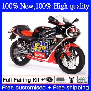 Fairings For Aprilia RS-125 RS4 RSV 125 RS 125 RR 125RR RSV-125 99-05 7No.21 RSV125 RS125 Gloss black R 99 00 01 02 03 04 05 RSV125RR 1999 2000 2001 2002 2003 2004 2005 Bodys