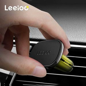 Автомобиль Leeioo Universal Mount The Phone Держатель Магнитный Автомобильный Воздушный вентилятор Квалифицирован ABS Для iPhone Samsung GPS Кронштейн Стойки Держатель