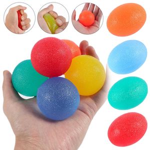 Silica Gel Hand Grip Ball Egg Män Kvinnor Gym Fitness Finger Tung Tränare Styrka Muskelåterhämtning Gripper Trainer Ball