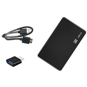 3 adet / grup USB 3.0 2.5 inç SATA HDD Kılıf SSD Muhafaza Harici Mobil Sabit Disk Sürücüsü Kılıf Kutusu Kablosu ve Tip-C Adaptörü (Harddisk Yok)