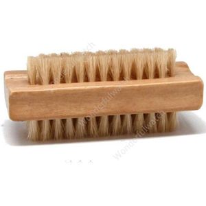 Spazzola con setole di cinghiale naturale Spazzola per unghie in legno Spazzola per la pulizia dei piedi Massaggio per il corpo Scrubber Strumenti per il trucco DAW346