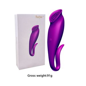 AKKAJJ Vibratore Magic Wand massaggiatore Masturbazione con 10 modalità Forte vibrazione Carica USB Love Egg Clitoride femminile