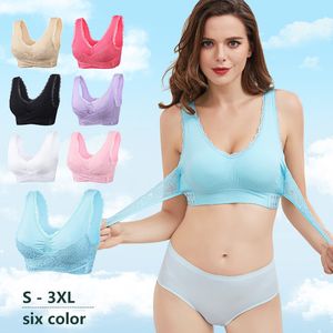 Womens Fashion Camisoles Front Cross Side Buckle Lace Gathered Sports Bra Comfortable Breathable Underwear