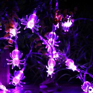 Cadılar Bayramı Korkunç Örümcek Tarzı Işık String 10/20/40led Pil Powered LED Örümcekleri Işıklar Halloweenday Parti Yard Süslemeleri D1.5