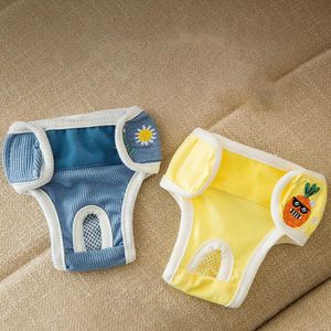 Abbigliamento per cani Pannolino traspirante Pantaloni fisiologici Mutandine femminili lavabili sanitarie Pantaloncini Biancheria intima mestruale Slip S-XXL