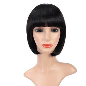 Frauen Perücken 2021New Bob Gerade Chinese 100% Human Hair Perücken