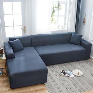 Cadeiras Azuis Marinhos venda por atacado-Cadeira cobre cor sólida azul marinho azul sofá elástico para sala de estar casual tecido nórdico sofás simples canto poltrona capa