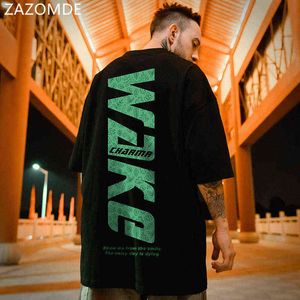 Zazomde 2021 Fashion Summer T Shirt Men Rolig Tecknad T-shirt Casual Cool Streetwear Men Tshirt Par Hip Hop Top Tee Male G1229