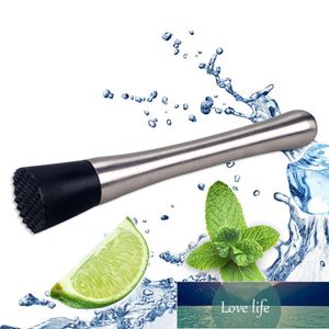 Rostfritt stål Vinblandning Stick Cocktail Muddler Shaker med Krossande Hammer DIY Dricka Frukt Muddler Krossad Ice Barware Tool Fabrikspris Expert Design Kvalitet