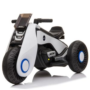 Childrens Electric Motorcycle 3 Wheels Double Drive Car Motorcycle Kids Ride On Car