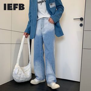 IEFB Men's Casual Jeans Pants Spring Summer Tie Dye Denim Trousers Male Wide Leg Bottoms Pantalones Hombre 9Y6285 210524