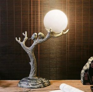 Modern Resin Led Bird Lamp Table Lights Living Room Bedside Bedroom Study Cafe Personality Home Deco Art Desk