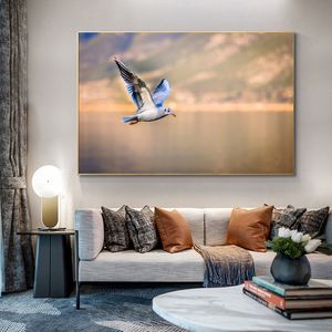 Großes Fliegenvogel-Poster, Wandkunst, Leinwandgemälde, HD-Druck, Tierbilder für Wohnzimmer, Schlafzimmer, Dekoration, Cuadros