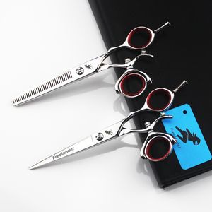 5.5" 6" Hot Titanium Flying Swivel Thumb Shears Rotary Hair Hairdressing Fly Scissors Hairdresser Supplies