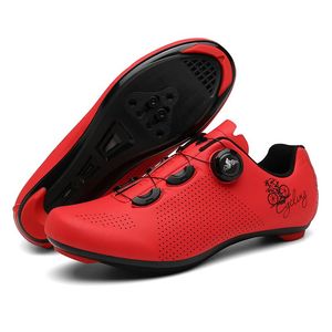 Cykelskorvägsvägcykel Cleat Shoes Speed ​​Sneaker Män cykelpedal Sport Mountain Male Woman Mtb Flat Cykling SPD Självlåsande