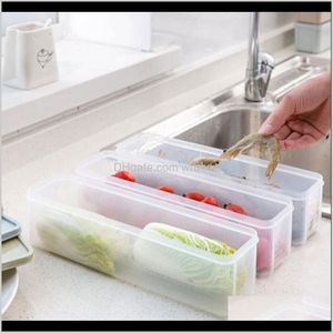 Organização de limpeza Home GardenRefriatorator Caixa de armazenamento com tampa de plástico der crisper cozinha macarrão recipiente de frascos m56 frascos frascos