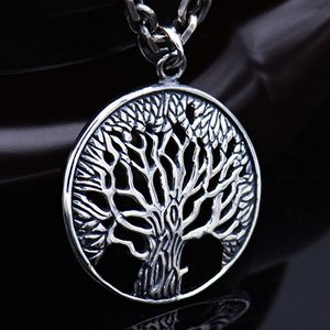 S925 Thai Sier Tree of Life Pendant Fashion Men's Jewelry Necklace Pendant Lovers