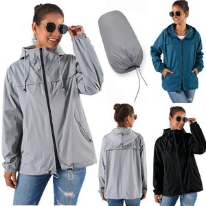 Wholesale winter rain jackets for sale - Group buy Women s Jackets Autumn Winter Warm Women Solid Waterproof Raincoat Lightweight Rain Jacket Hooded Coat Chaquetas Mujer Manteau Femme