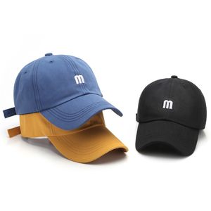 Buchstabe M Stickerei Snapback Hüte Casual Frauen Männer Baseball Hut Unisex Outdoor Mehrfarbige Trendy Street Style Caps