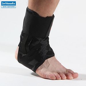 Ankle Support Black Super Strong Bandage Brace Sports Foot Stabilizer Pain Guard Strap Wrap Sprain Basketball
