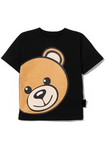 Camisetas de marca de verano para bebés, niños y niñas, camiseta de manga corta de oso de dibujos animados para niños, camisetas de algodón para niños