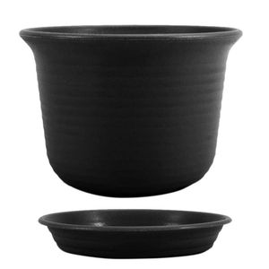 Planters & Pots 12PcsPlastic Flower Plant Pots,Plant Containers With Drainage Holes And Trays,Decorative Round Seedling Nursery