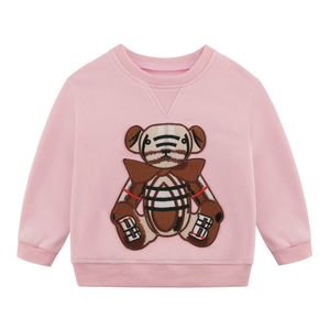 Primavera outono criança bebê menina camisetas camisola menino manga comprida tops crianças moletom urso t camisas esporte roupas infantis