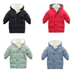 Winter Girls Down Jackets 3-10 Years Old Autumn Fashion Boys Warm Down Jacket Kids Hooded Outerwear Children Coats Jackets 211023