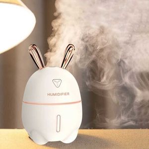 300ml Air Humidifier Coelho Bonito Ultra-silencioso Ultra-silencioso Difusor de Óleo Essencial Difusor de Office Carro Humidificador Purificador Mist fabricante 210724