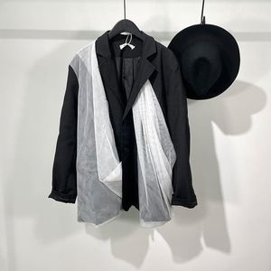 Herenjassen Seak Men Jacket jas Gotische stijl kleding herfst rits zipper vliegende klassiek solide zwart