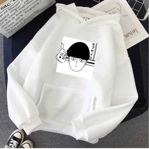 2021 Mobo Psycho 100 Funny Hoodie Men Streetwear Harajuku Anime Bluza Homme Y0804