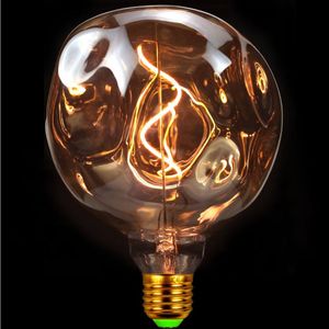 Lâmpadas retrô lâmpada LED G125 luz de pedra 4W Dimmable 220 V 110V Filament Decoration Edison