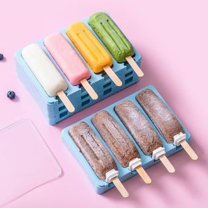 Формы для выпечки Простая эскимо силиконовой плесенью бытовой мороженое набор практического лотка куба DIY Handmade Tool Candy Bar