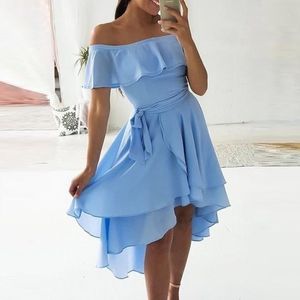 New Elegant Cocktail Dresses Evening Party Gowns Chiffon Modern Style Homecoming Dress