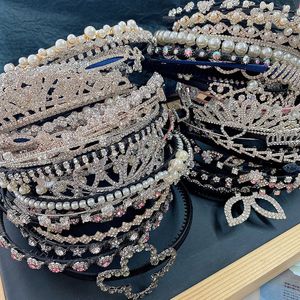 Mix Styles Ragazze Fasce di lusso lucide Fascia per capelli con strass Accessori per capelli con diamanti Copricapo in cristallo da donna