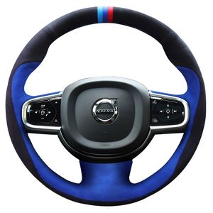 Suitable for Volvo V40v60xc60 Xc90s60ls90s80l Hand Sewn Suede Steering Wheel Cover