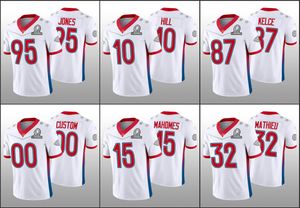 Trikot Kansas''City''Chiefs''Men 15 Patrick Mahomes 10 Tyreek Hill 87 Travis Kelce''NFL''Women Youth Custom White Game 2022 AFC Pro Bowl