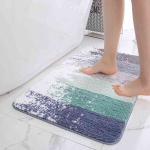 Tapete de esteira não deslizante, Tapis Salle de Bain, tapete na almofada de banho confortável, tamanho grande quarto de casa de banho 210329