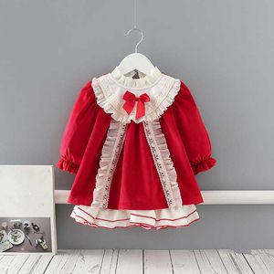 Princess Baby Dress Long Sleeve 1st Birthday Party Dress for Baby Girl Clothing Toddler Girls Christmas New Year Dresses Vestido Q0716