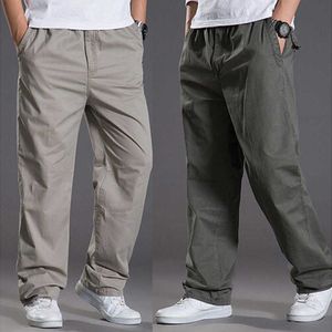 Wiosna Letni Casual Pant Mężczyźni Luźna Moda Zipper Kieszonkowy Spodnie Super Duży Rozmiar XL-6XL 210707