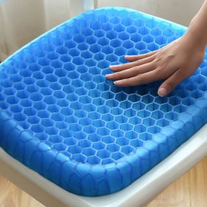 Honeycomb Cooling Pad Icet Cushion with Black Non-slip Comfortable Massage Seat Office Chair Health Care Pain Release