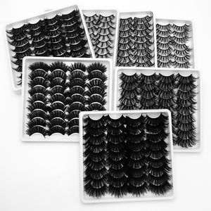 18 Pairs Faux 3D Mink Eyelashes False Eyelash Natural Thick Long Cruelty Free Eye Lashes Extensio Makeup