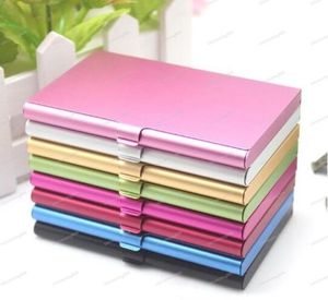 Business Name Credit ID Card Case Holder Aluminum files Multi Color