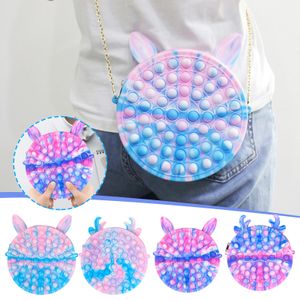 Large Size Push XXL Tie Dye Satchel Children Adult Dimple Toy Pressure Relief Board Games Backpack Fidget Toys