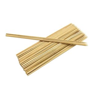 箸2パック ピース使い捨て竹のスティックBBQの前菜の串焼きのための焙煎のピック