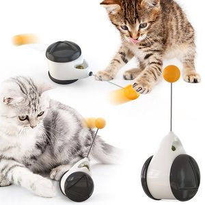 Giocattoli interattivi per gatti Rompicapo per gatti Equilibrio giocattolo per animali domestici più intelligente con piuma e palla, Giocattoli rompicapo per esercizi fisici per il tuo gatto/gattino al coperto