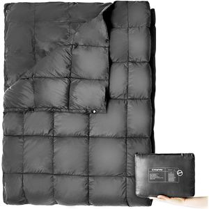 Coberturas de acampamento para tempo frio, sacos de dormir aquecedor Abaixo Cobertor embalável alternativo, Ultralight Compact Emergency Waterproof Quilt para Backpacking, Airplane,