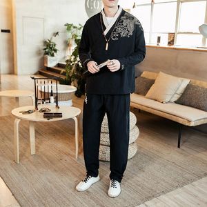 패션 남자 정장 카테고리 봄 복원 고대 방법 바람 자수 면화 남성 표준 일본 스타일 블루 흑인 남자 정장 블레이저