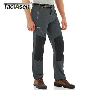 Tacvasen Summer Lightweight Szybkie Dry Spodnie Męskie Rip-Stop Multi-Kieszenie Taktyczne Wojskowe Spodnie Elastyczne Proste Spodnie wędrówek 210715